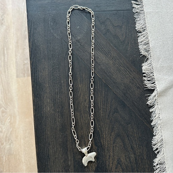 The Golden Bear Sterling Silver Big Bear Necklace - Picture 3 of 5